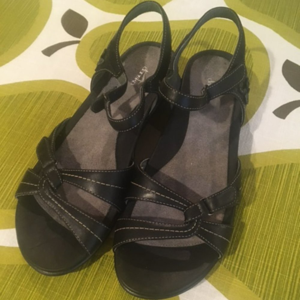 Dansko Caroline Waxy Black sandals, 39